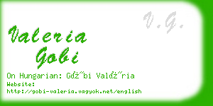 valeria gobi business card